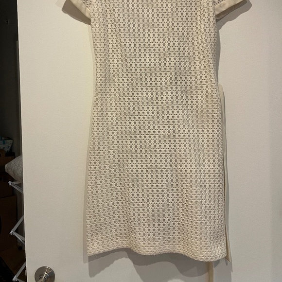 Vintage PLW Midmod Cream Shift Dress - Picture 2 of 5